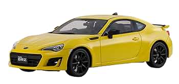 【限定400台】京商 samurai 1/18 スバル BRZ イエロー 1/18 Subaru BRZ GT RHD Samurai Yellow Diecast Model Car by